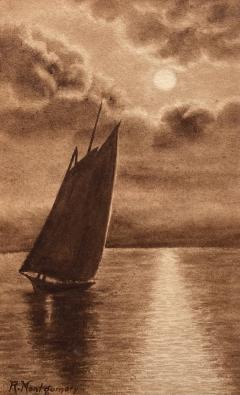 R Robert Montgomery Moonlight Sail  - 2966180