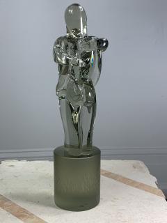 R Rosato SIGNED MURANO GLASS ENTWINED LOVERS SCULPTURE - 1108381