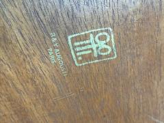 R Y Augousti Red Penshell Side End Table France 1970 - 4376761