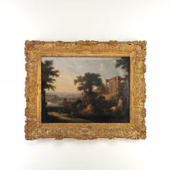 R gence French Landscape in Period Giltwood Frame Attributed to Pierre Patel - 3956060