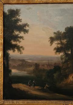 R gence French Landscape in Period Giltwood Frame Attributed to Pierre Patel - 3956062