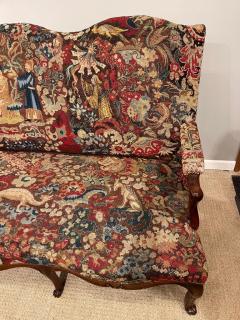 R gence Period Needlepoint Covered Settee - 2321693