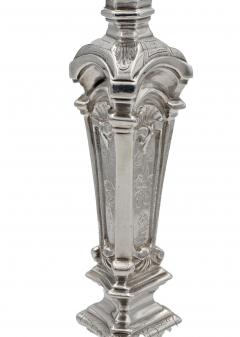 R gence Style Silver Candlestick France circa 1920 - 4208742
