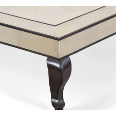 R y Augousti Style Shagreen Hardwood Modern Designer Coffee Table - 4135501