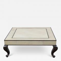 R y Augousti Style Shagreen Hardwood Modern Designer Coffee Table - 4136300