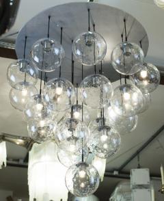 RAAK 1970s huge glass balls chandelier by RAAK Amsterdam - 903806