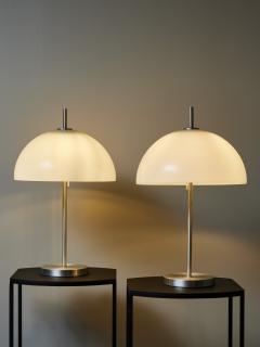 RAAK Pair of Brushed Steel and Plexi Table Lamps by Raak - 3107059