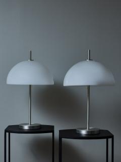 RAAK Pair of Brushed Steel and Plexi Table Lamps by Raak - 3107061