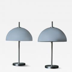 RAAK Pair of Brushed Steel and Plexi Table Lamps by Raak - 3111003