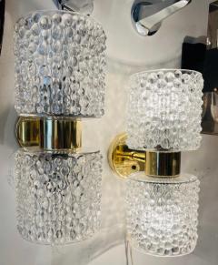 RAAK RAAK Dutch 1960s Golden Bubble Crystal Wall Lamps Midcentury - 3289111