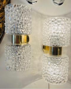 RAAK RAAK Dutch 1960s Golden Bubble Crystal Wall Lamps Midcentury - 3289112