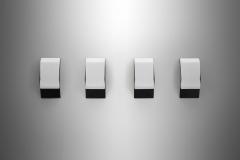 RAAK Set of Four Geometric Wall Lamps by Raak The Netherlands Mid 20th Century - 4240339