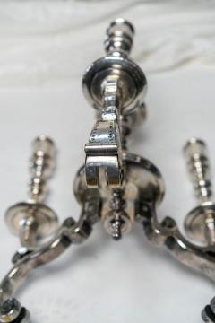 RARE 17 18TH CENTURY DUTCH SILVERED BRONZE CANDELABRA - 3023908