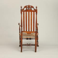 RARE AND IMPORTANT WILLIAM AND MARY BANISTER BACK ARMCHAIR - 2924573