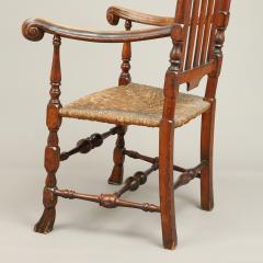 RARE AND IMPORTANT WILLIAM AND MARY BANISTER BACK ARMCHAIR - 2924574