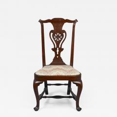 RARE AND POSSIBLY UNIQUE TRANSITIONAL CHIPPENDALE BALLOON SEAT SIDE CHAIR - 1353049