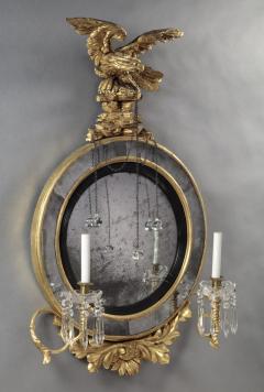 RARE AND UNUSUAL FEDERAL GIRANDOLE MIRROR - 4399225