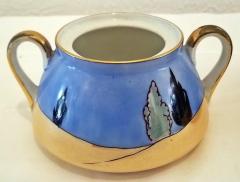 RARE Art Deco Noritake Lusterware Creamer and Sugar Bowl - 4179259