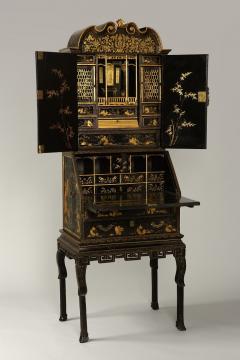 RARE CHINESE EXPORT LACQUER BUREAU CABINET - 2909916