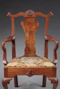 RARE CHIPPENDALE GOOSENECK ARMCHAIR - 4361237