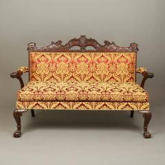 RARE DIMINUTIVE CHIPPENDALE SETTEE - 1908578