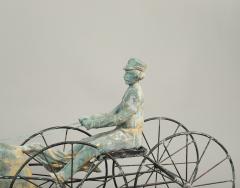 RARE DOUBLE WHEELED HORSE AND SULKY WEATHERVANE - 3019332