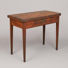 RARE FEDERAL GRAIN PAINTED ONE DRAWER CARD TABLE - 2482056