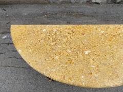 RARE GILTWOOD ADAM PERIOD DEMI LUNE CONSOLE TABLE WITH SIENNA MARBLE TOP - 3219818