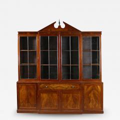 RARE HEPPLEWHITE BREAKFRONT BOOKCASE - 3020789