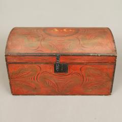 RARE LARGE SIZE DOME TOP PAINT DECORATED BOX - 3252048