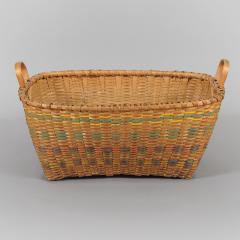 RARE LARGE SIZE SPLINT WOVEN BASKET - 720293