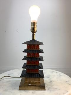 RARE PAIR OF ART DECO PAGODA LAMPS - 1158718