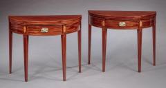 RARE PAIR OF FEDERAL CARD TABLES FITTED WITH A DRAWER - 3184248
