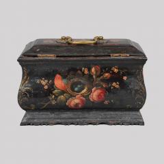 RARE TOL WARE BOMB FORM TEA CADDY - 724162