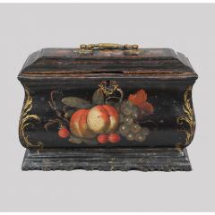 RARE TOL WARE BOMB FORM TEA CADDY - 724163