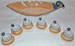 RARE Vintage Noritake Lusterware Platter and 6 Salts - 4179265