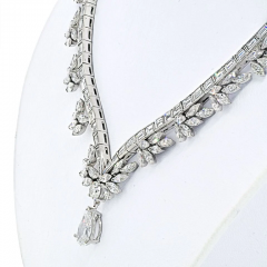 RAYMOND C YARD PLATINUM PS 1 89CT D SI1 GIA NECKLACE - 2777491