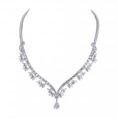 RAYMOND C YARD PLATINUM PS 1 89CT D SI1 GIA NECKLACE - 2784054