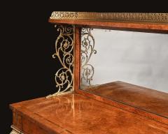 REGENCY AMBOYNA AND BRASS INLAID GILT BRONZE MOUNTED PIER TABLE - 2188588