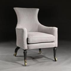 REGENCY MAHOGANY ARMCHAIR OF CURVACEOUS FORM - 1875785