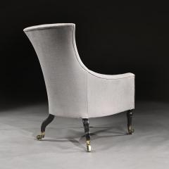 REGENCY MAHOGANY ARMCHAIR OF CURVACEOUS FORM - 1875804