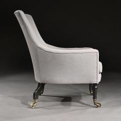 REGENCY MAHOGANY ARMCHAIR OF CURVACEOUS FORM - 1875805