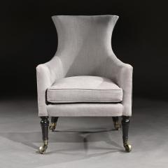 REGENCY MAHOGANY ARMCHAIR OF CURVACEOUS FORM - 1875818