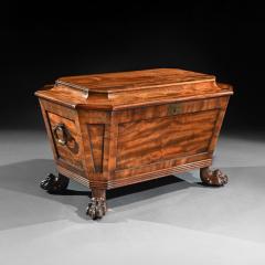 REGENCY MAHOGANY WINE COOLER CELLARETTE OF SARCOPHAGUS FORM - 1851113