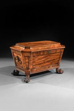 REGENCY MAHOGANY WINE COOLER CELLARETTE OF SARCOPHAGUS FORM - 1851114