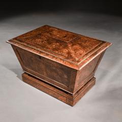 REGENCY POLLARD OAK SARCOPHAGUS SHAPED CELLARETTE - 1875814