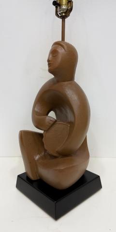 RIMA RIMA 1940s Cubist Abstract Plaster Musician Lamp Henry Moore Influenced - 4214897