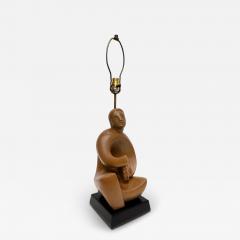 RIMA RIMA 1940s Cubist Abstract Plaster Musician Lamp Henry Moore Influenced - 4217399