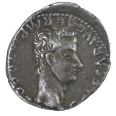 ROMAN EMPIRE Caligula AD 37 41 AR Denarius NGC XF Reverse Divus Augustus Ex Bank - 4574715