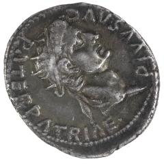 ROMAN EMPIRE Caligula AD 37 41 AR Denarius NGC XF Reverse Divus Augustus Ex Bank - 4574716